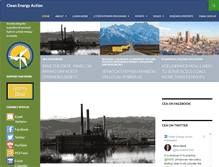 Tablet Screenshot of cleanenergyaction.org
